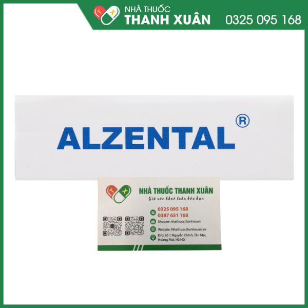 Thuốc Alzental 400mg điều trị nhiễm giun (1 vỉ x 1 viên)